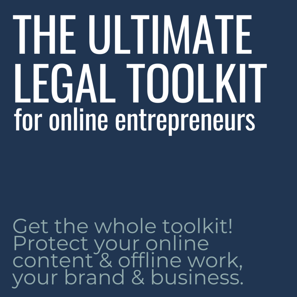 Ultimate Legal Toolkit for Online Entrepreneurs product image