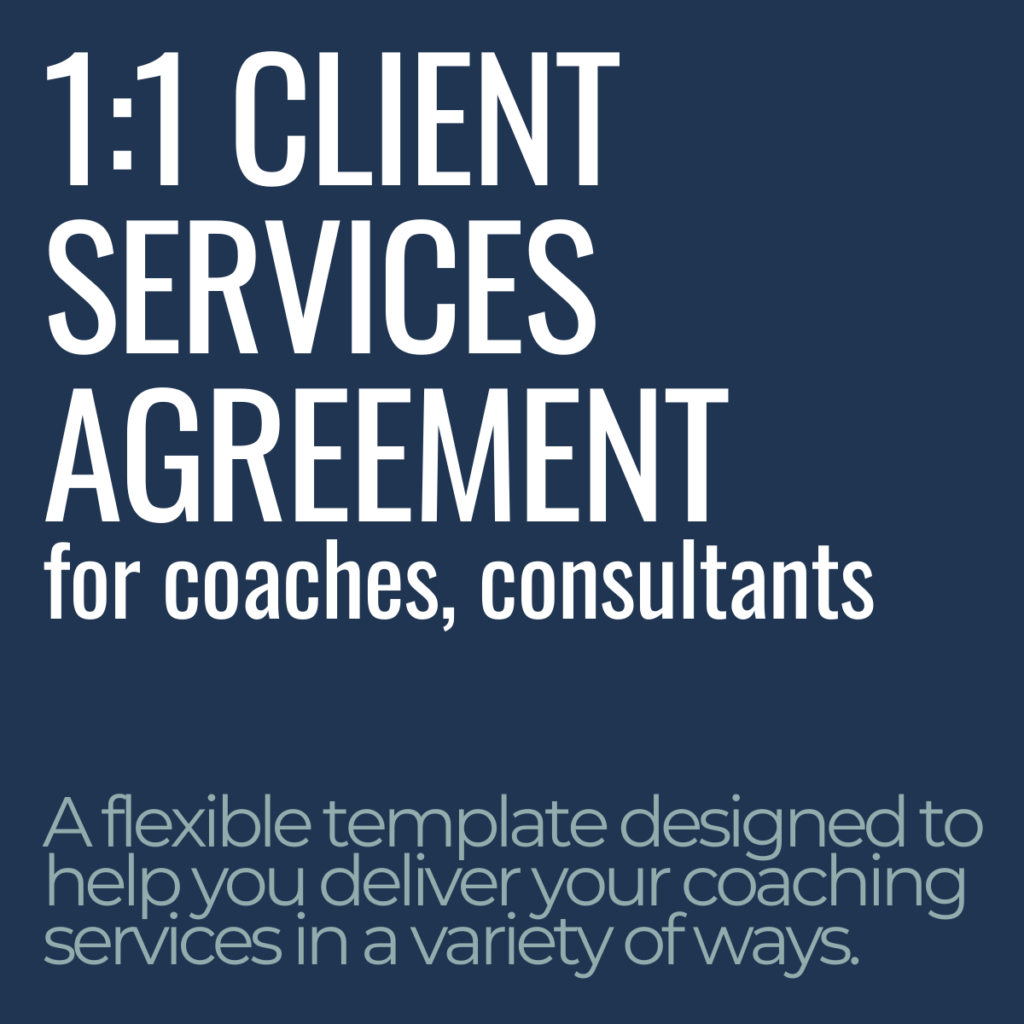 One on One Client Services Agreement Product Image