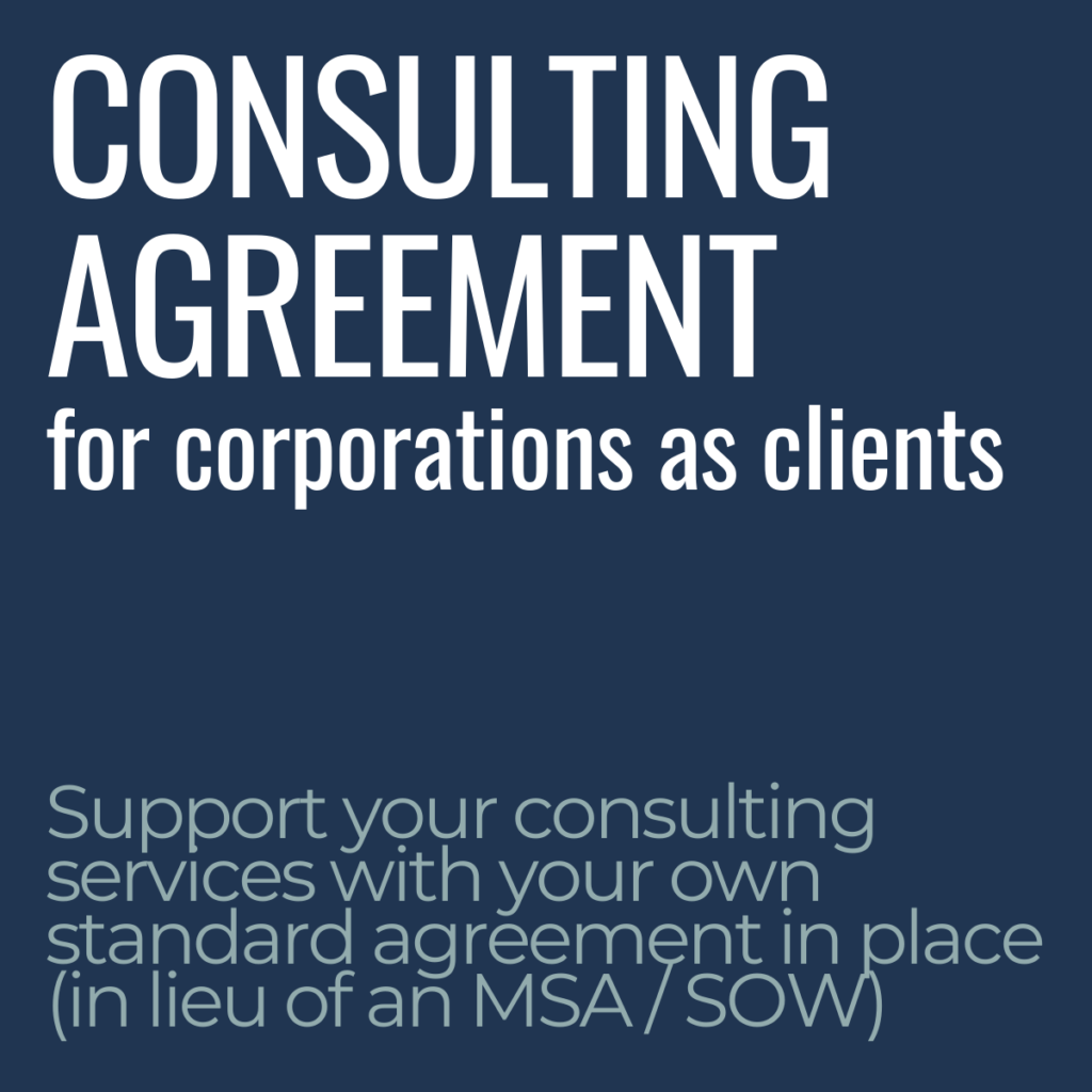 Individual Consulting Agreement Template Product Image