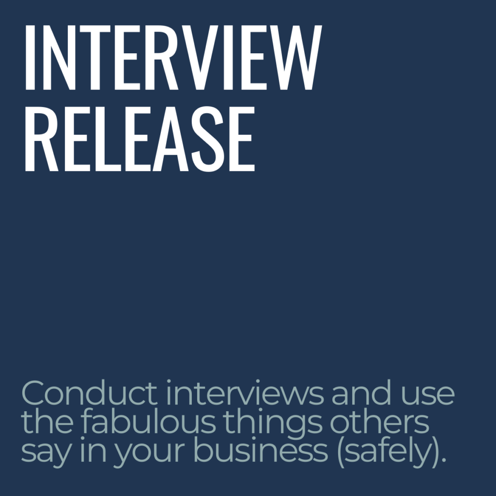 Interview Release Template