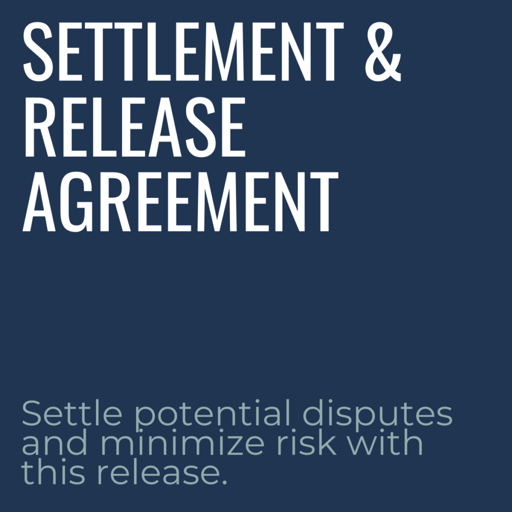 Settlement & Release Agreement Template product image